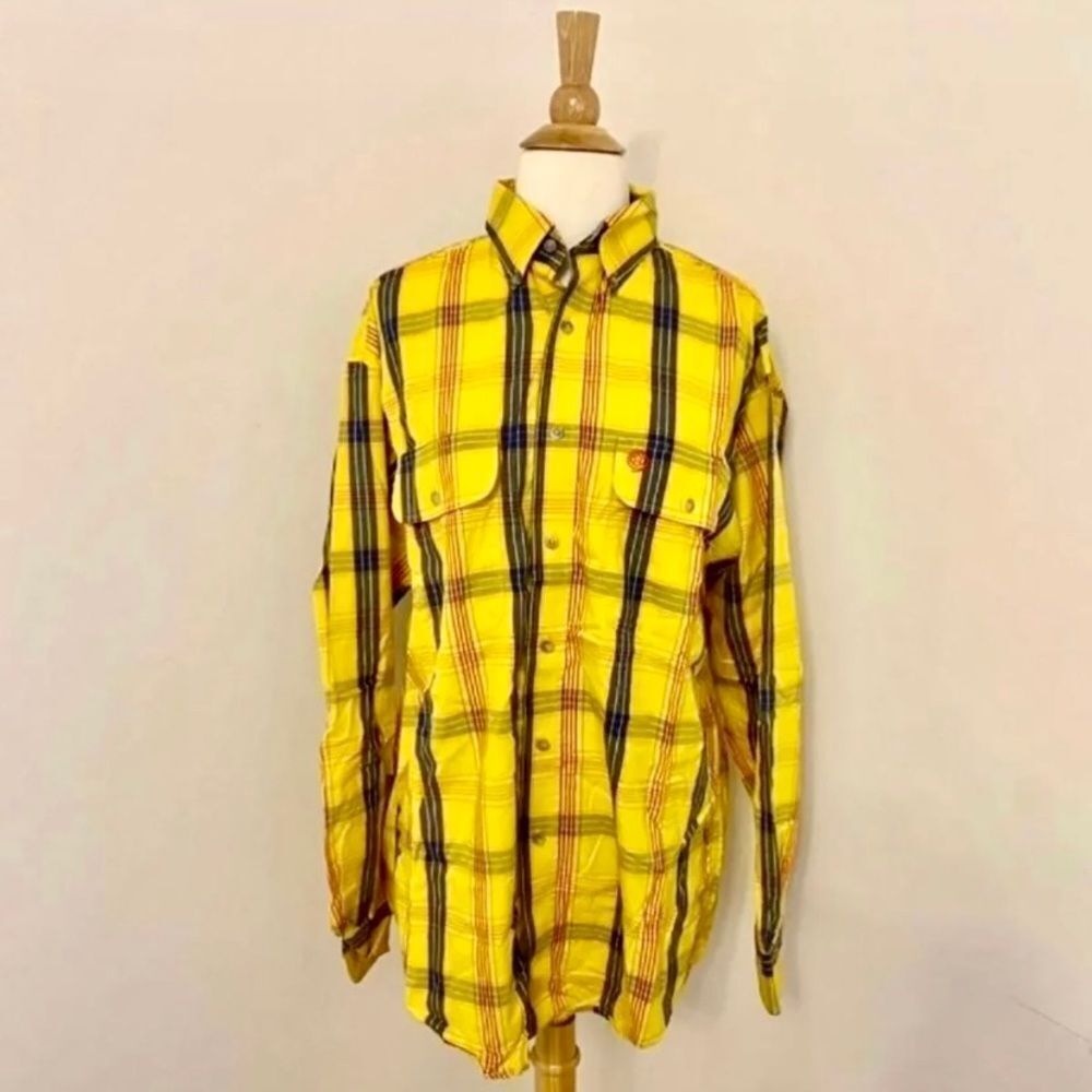 Retro George Strait Wrangler Plaid Button‎ Down Shirt